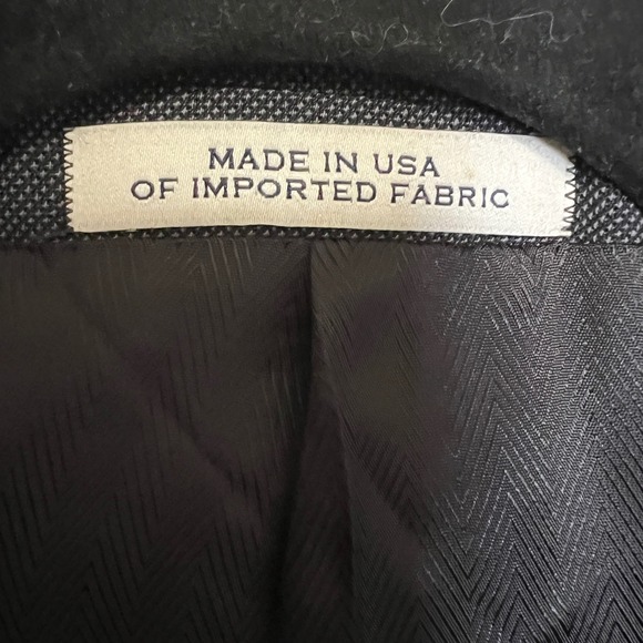 Joseph Abboud Gray Blazer Sport Coat Super 100s Italian Wool Made in USA 46R - Picture 4 of 9